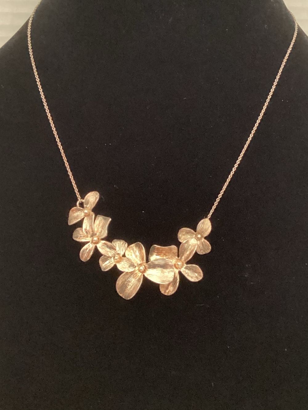 Silpada silver flower garden whimsical necklace